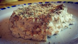 Formaggio di yogurt greco di Soya ed spezie